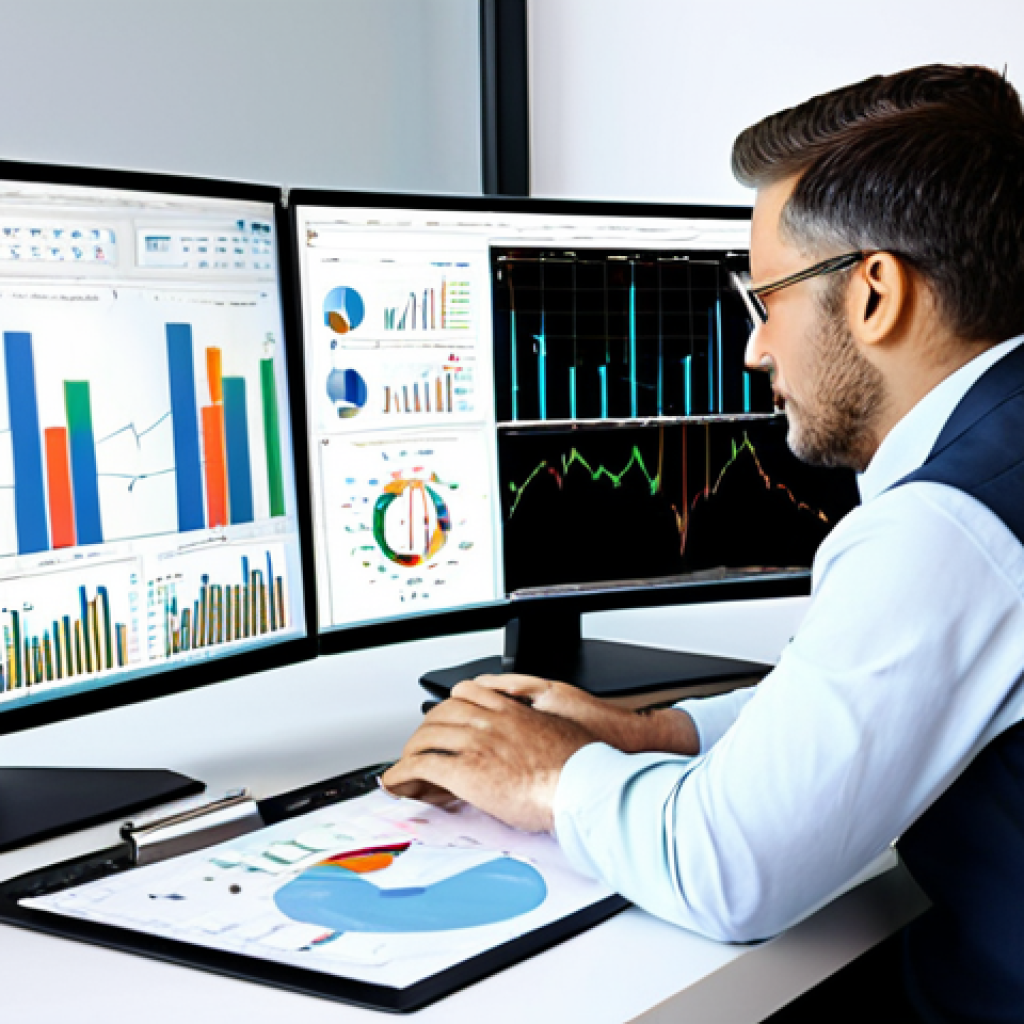 **
"A professional consultant, fully clothed in a modest business attire, analyzing data at a bright office desk, surrounded by charts and graphs, safe for work, appropriate content, perfect anatomy, natural proportions, professional setting, family-friendly, focused on a computer screen displaying complex data visualizations."
**