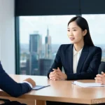 경영컨설턴트의 면접 준비법 - **Image Prompt 1: Authentic Storytelling in a Consulting Interview**
A highly detailed, realisti...