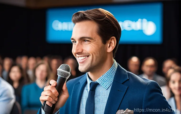 컨설팅 프레젠테이션 기술 - A stylish female consultant, early 30s, dressed in a smart business dress, stands next to a massive,...